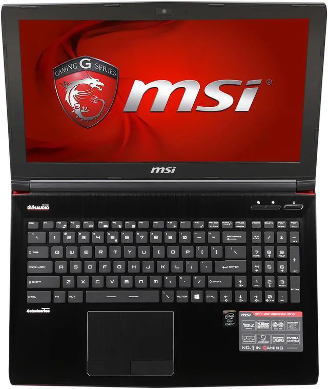 Alt view image 6 of 8 - MSI GE Series GE62 Apache Pro-055 Gaming Laptop Intel Core i7 4720HQ (2.60GHz) 12GB Memory 1TB HDD 128G SSD NVIDIA GeForce GTX 970M 3 GB GDDR5 15.6" Windows 8.1 64-Bit Multi-language