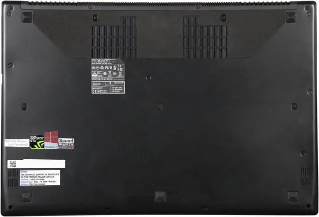 Alt view image 7 of 8 - MSI GS60 Ghost Pro 4K-217 15.6" 4K UHD Gaming Notebook with Quad Core i7-4710HQ 2.50Ghz (3.50Ghz Turbo), 16GB DDR3L RAM, 1TB HDD, 128GB SSD, GeForce GTX 970M 3GB, Windows 8.1