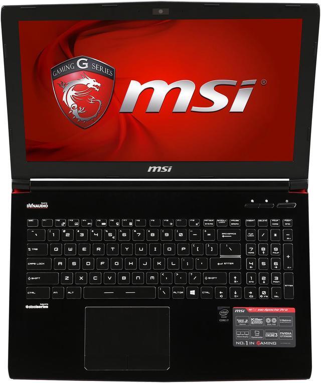 Alt view image 6 of 7 - MSI GE Series GE62 Apache-276 Gaming Laptop 5th Generation Intel Core i7 5700HQ (2.70 GHz) 12 GB Memory 1 TB HDD NVIDIA GeForce GTX 960M 2 GB GDDR5 15.6" Windows 10 Home