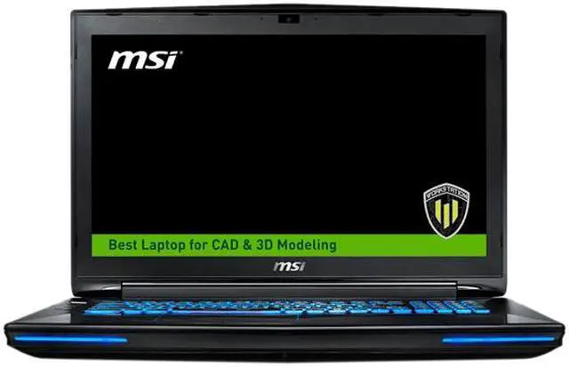 Alt view image 2 of 10 - MSI WT Series Mobile Workstation Intel Xeon E3-1505M v5 32GB Memory 1TB HDD 128GB SSD NVIDIA Quadro M4000M 17.3" Non-Touch Screen Windows 10 Pro WT72 6QL-400US