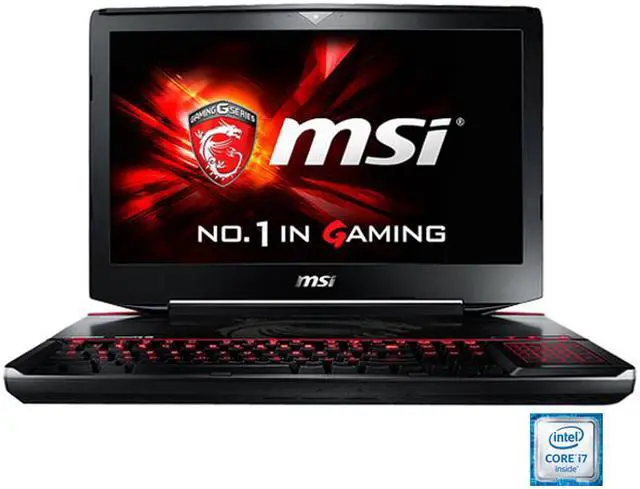 Main image of MSI GT Series - 18.4" NVIDIA GeForce GTX 980 SLI - Intel Core i7-6920HQ  - 32GB Memory - 512 GB SSD - Windows 10 Home - Gaming Laptop - (GT80S TITAN SLI-072 )
