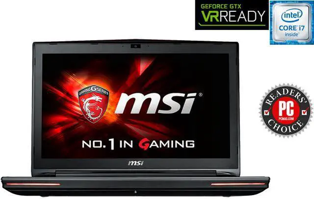 Main image of MSI GT Series GT72S DomPro4K-059 Gaming Laptop 6th Generation Intel Core i7 6820HK (2.70 GHz) 16 GB Memory 1 TB HDD 256 GB SSD NVIDIA GeForce GTX 980 8 GB GDDR5 17.3" 4K screen Windows 10 Home 64-Bit
