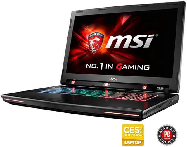 Main image of MSI GT72S G Tobii-805 Gaming Laptop with Tobii Eye Tracking Technology 6th Gen Intel Core i7 6820HK 32 GB Memory 1TB HDD 256GB SSD NVIDIA GeForce GTX 980M 8GB GDDR5 17.3" Windows 10 Home 64-bit