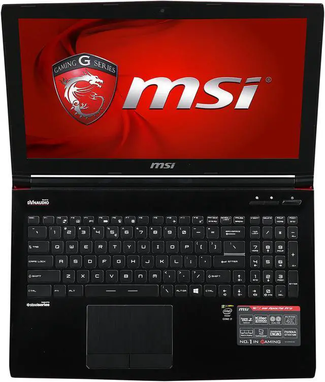 Alt view image 7 of 8 - MSI GE Series - 15.6" NVIDIA GeForce GTX 970M - Intel Core i7-5700HQ  - 16GB Memory - 128 GB SSD - Windows 10 Home 64-Bit - Gaming Laptop - (GE62 Apache Pro-413 )