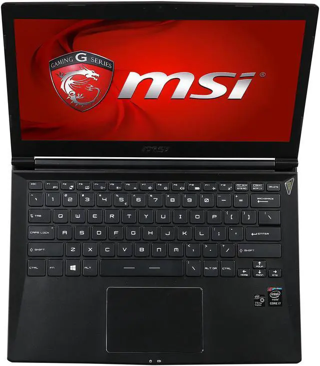 Alt view image 6 of 13 - MSI GS Series - 13.3" Intel Iris Pro Graphics 5200 - Intel Core i7-4870HQ  - 16GB Memory - 256 GB SSD - Windows 8.1 64-Bit - Gaming Laptop with Gaming Dock - (GS30 Shadow-001 )