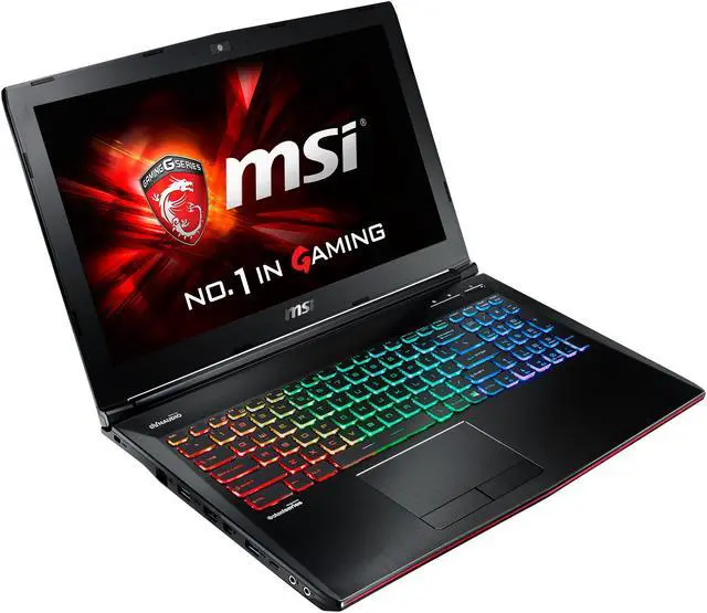 Alt view image 3 of 16 - MSI GE Series - 15.6" NVIDIA GeForce GTX 970M - Intel Core i5-6300HQ - 8GB Memory - 256 GB SSD - Windows 10 Home 64-Bit - Gaming Laptop - (GE62 Apache Pro-254 )