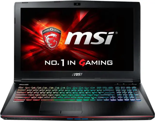 Alt view image 2 of 16 - MSI GE Series - 15.6" NVIDIA GeForce GTX 970M - Intel Core i5-6300HQ - 8GB Memory - 256 GB SSD - Windows 10 Home 64-Bit - Gaming Laptop - (GE62 Apache Pro-254 )