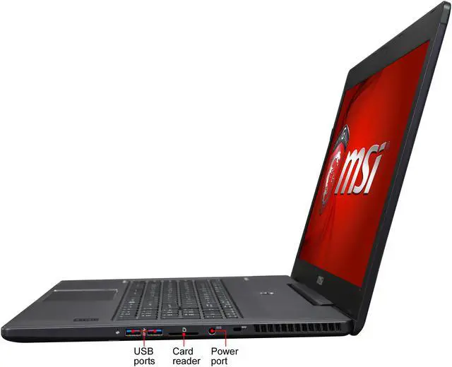 Alt view image 2 of 8 - MSI GS Series - 17.3" NVIDIA GeForce GTX 970M - Intel Core i7-4720HQ - 16GB Memory - - Windows 8.1 - Gaming Laptop - (GS70 STEALTH PRO-459 )