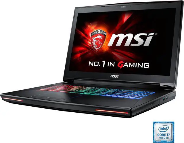 Main image of MSI GT Series GT72VR DOMINATOR PRO-448 17.3" Intel Core i7 7th Gen 7700HQ (2.80 GHz) NVIDIA GeForce GTX 1070 VR Ready 16 GB Memory 256 GB SSD 1 TB HDD Windows 10 Home 64-Bit Gaming Laptop