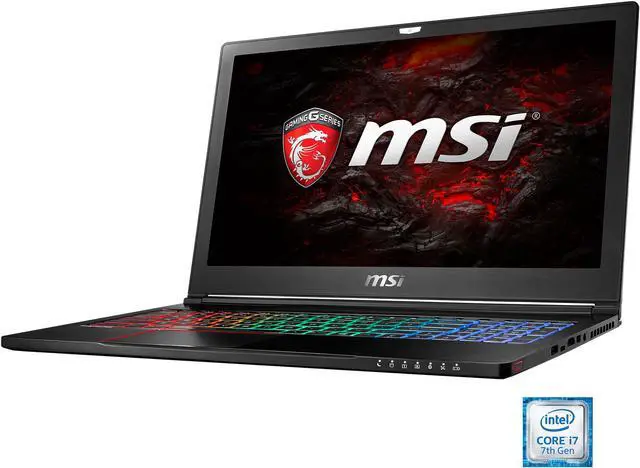 Main image of MSI GS Series GS63VR STEALTH PRO 4K-228 15.6" 4K/UHD Intel Core i7 7th Gen 7700HQ (2.80 GHz) NVIDIA GeForce GTX 1060 VR Ready 16 GB Memory 512 GB SSD 2 TB HDD Windows 10 Home 64-Bit Gaming Laptop