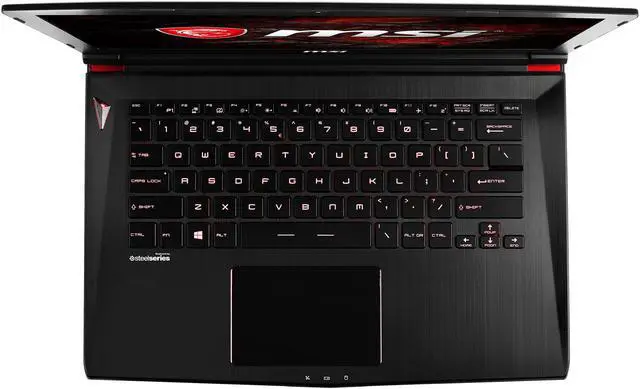 Alt view image 8 of 13 - MSI GS Series - 14.0" GeForce GTX 1060 - Intel Core i7-7700HQ - 16GB Memory - 128 GB SSD - Windows 10 Home 64-Bit - Gaming Laptop - IPS (GS43VR PHANTOM PRO-069 )