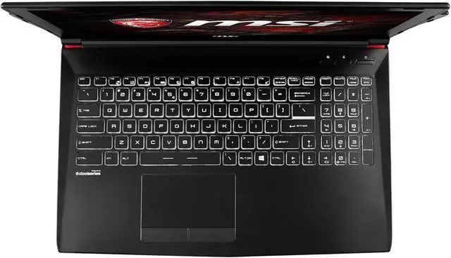 Alt view image 7 of 15 - MSI GP Series - 15.6" GeForce GTX 1060 - Intel Core i7-7700HQ - 16GB Memory - 128 GB SSD - Windows 10 Home 64-Bit - Gaming Laptop - (GP62MVR Leopard Pro-450 )