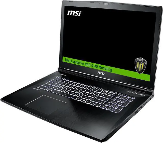 Alt view image 3 of 7 - MSI WE Series Mobile Workstation Intel Core i7-7700HQ 32GB Memory 512 GB SSD NVIDIA Quadro M2200 17.3" Non-Touch Screen Windows 10 Pro 64-Bit WE72 7RJ-1032US