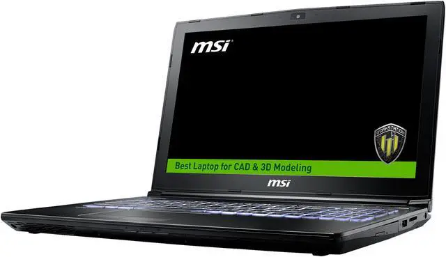 Main image of MSI WE Series Mobile Workstation Intel Core i7-7700HQ 16GB Memory 512 GB SSD NVIDIA Quadro M2200 15.6" Non-Touch Screen Windows 10 Pro 64-Bit WE62 7RJ-1832US