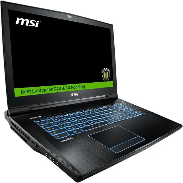 Alt view image 6 of 13 - MSI WT Series Mobile Workstation Intel Core i7-7820HK 64GB Memory 1TB HDD 512GB SSD NVIDIA Quadro P5000 17.3" Non-Touch Screen Windows 10 Pro 64-Bit WT73VR 7RM-648US