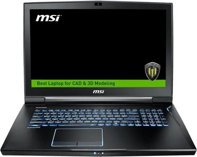 Alt view image 5 of 13 - MSI WT Series Mobile Workstation Intel Core i7-7820HK 64GB Memory 1TB HDD 512GB SSD NVIDIA Quadro P5000 17.3" Non-Touch Screen Windows 10 Pro 64-Bit WT73VR 7RM-648US
