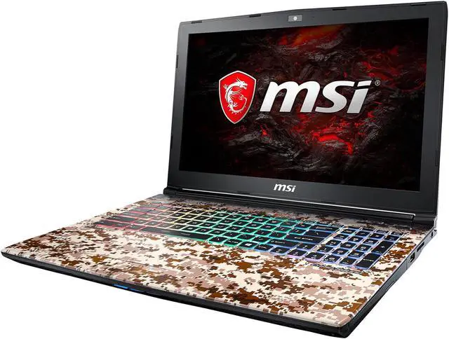 Alt view image 5 of 16 - MSI GE62VR APACHE CAMO-644 15.6" IPS Intel Core i7 7th Gen 7700HQ (2.80 GHz) NVIDIA GeForce GTX 1060 VR Ready 16 GB Memory 256 GB SSD 1 TB HDD Windows 10 Home 64-Bit Gaming Laptop