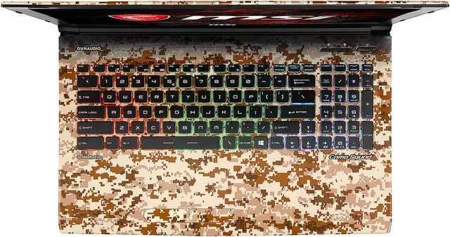 Alt view image 8 of 16 - MSI GE62VR APACHE CAMO-644 15.6" IPS Intel Core i7 7th Gen 7700HQ (2.80 GHz) NVIDIA GeForce GTX 1060 VR Ready 16 GB Memory 256 GB SSD 1 TB HDD Windows 10 Home 64-Bit Gaming Laptop