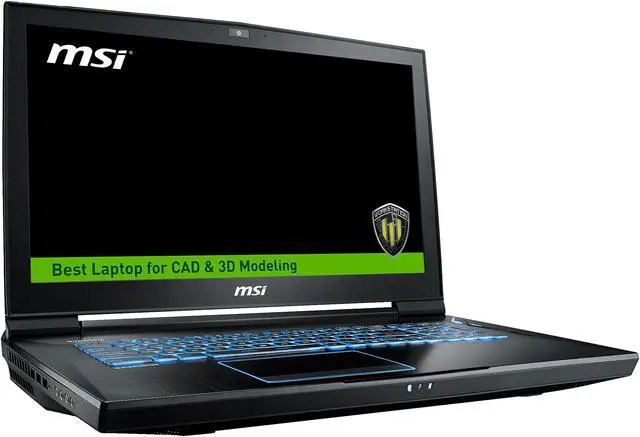 Alt view image 3 of 13 - MSI WT Series Mobile Workstation Intel Xeon E3-1505M v6 64 GB ECC Memory 1TB HDD 512GB SSD NVIDIA Quadro P5000 17.3" 4K / UHD Non-Touch Screen Windows 10 Pro 64-Bit WT73VR 7RM-687US