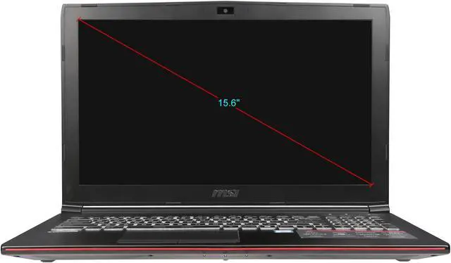 Alt view image 5 of 8 - MSI GP Series - 15.6" GeForce GTX 1060 - Intel Core i7-6700HQ  - 8GB Memory - - Windows 10 Home 64-Bit - Gaming Laptop - (GP62MVR Leopard Pro-248 )