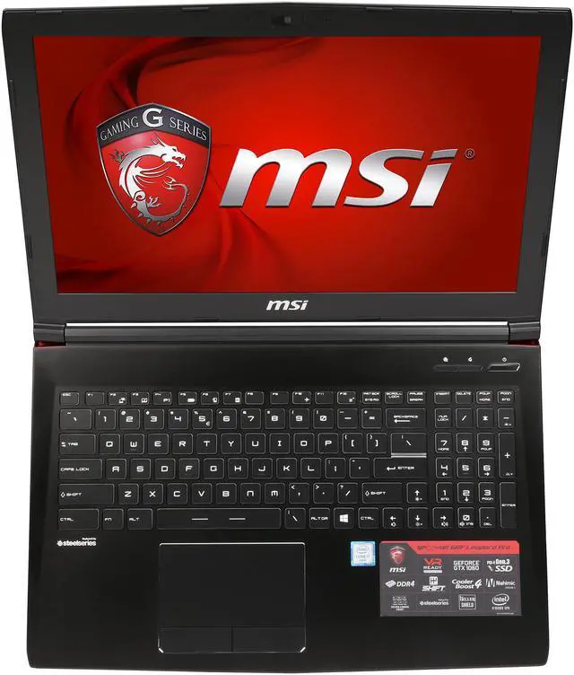 Alt view image 6 of 8 - MSI GP Series - 15.6" GeForce GTX 1060 - Intel Core i7-6700HQ  - 8GB Memory - - Windows 10 Home 64-Bit - Gaming Laptop - (GP62MVR Leopard Pro-248 )