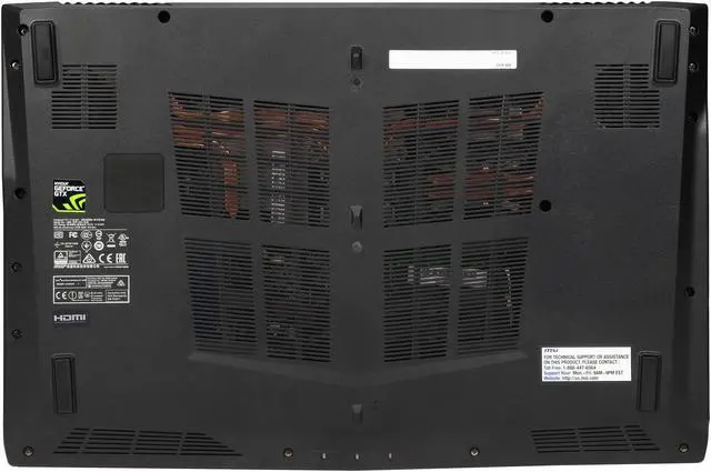 Alt view image 7 of 8 - MSI GP Series - 15.6" GeForce GTX 1060 - Intel Core i7-6700HQ  - 8GB Memory - - Windows 10 Home 64-Bit - Gaming Laptop - (GP62MVR Leopard Pro-248 )