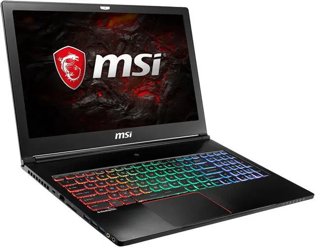 Alt view image 2 of 20 - MSI GS63VR STEALTH PRO 15.6" Ultra thin and light Premium Gaming Laptop GTX 1060  i7-7700HQ 16 GB Memory 128 GB M.2 SATA SSD 1 TB HDD Windows 10 Home 64-Bit Gaming Laptop