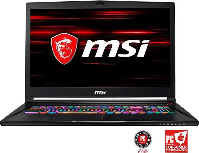 Main image of MSI GS73 STEALTH-016 17.3" 120 Hz FHD GTX 1070 8 GB VRAM  i7-8750H 16 GB Memory 256GB SSD 2TB HDD Windows 10 Pro 64-Bit Gaming Laptop