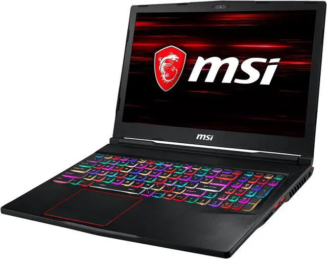 Alt view image 4 of 20 - MSI GE Series GE63 Raider RGB-012 15.6" 120 Hz FHD GTX 1060 6 GB VRAM i7-8750H 16 GB Memory 128GB SSD 1TB HDD Windows 10 Home 64-Bit Gaming Laptop