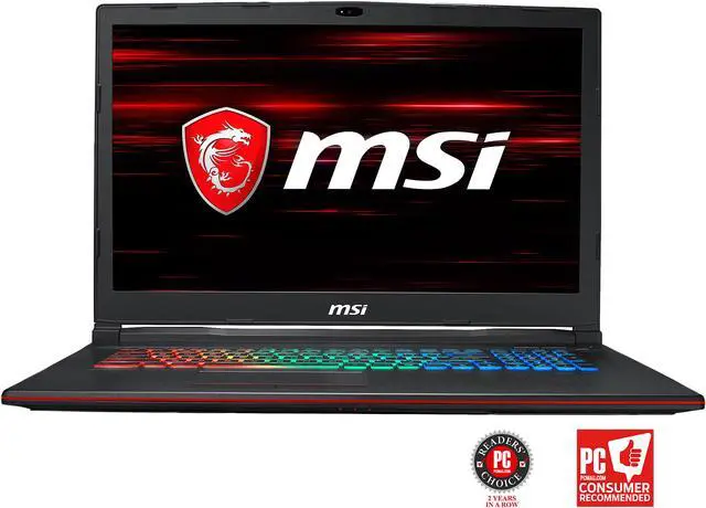 Main image of MSI GP73 Leopard-014 17.3" 120 Hz FHD GTX 1060 6 GB VRAM i7-8750H 16 GB Memory 256 GB SSD 1 TB HDD Windows 10 Home 64-Bit Gaming Laptop