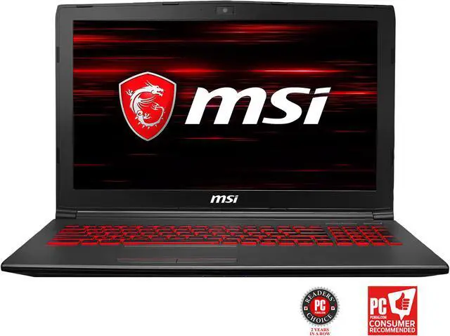 Main image of MSI GV Series GV62 8RE-016 15.6" IPS GTX 1060 i5-8300H 8 GB Memory 1 TB HDD 128 GB SSD Windows 10 Home 64-Bit Gaming Laptop -- ONLY @ NEWEGG
