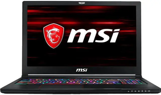 Main image of MSI GS Series GS63 8RE-020CA Stealth 15.6" Intel Core i7 8th Gen 8750H (2.20 GHz) NVIDIA GeForce GTX 1060 16 GB Memory 128 GB NVMe SSD 1 TB HDD Windows 10 Pro 64-Bit Gaming Laptop
