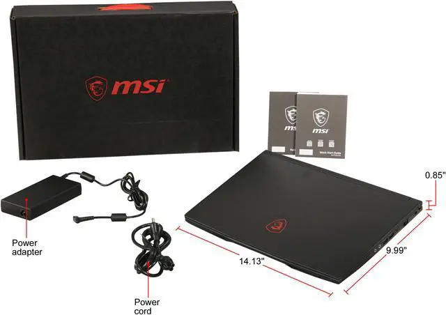 Alt view image 9 of 8 - MSI GF63 8RD-NE1050Ti 15.6" IPS FHD Thin Bezel Display GTX 1050 Ti 4 GB VRAM Six-core Intel i7-8750H 8 GB Memory + 16 GB Intel Optane Memory 1 TB HDD Windows 10 Home 64-bit Gaming Laptop -- ONLY @ NEWEGG