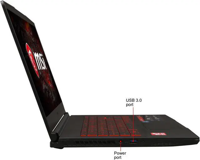 Alt view image 5 of 8 - MSI GF63 8RD-NE1050Ti 15.6" IPS FHD Thin Bezel Display GTX 1050 Ti 4 GB VRAM Six-core Intel i7-8750H 8 GB Memory + 16 GB Intel Optane Memory 1 TB HDD Windows 10 Home 64-bit Gaming Laptop -- ONLY @ NEWEGG