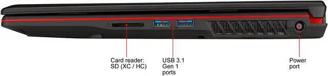 Alt view image 19 of 20 - MSI GL63 8RE-629 15.6" IPS FHD GTX 1060 6 GB VRAM i7-8750H 16 GB Memory 128 GB SSD + 1 TB HDD Windows 10 Home Gaming Laptop -- ONLY @ NEWEGG