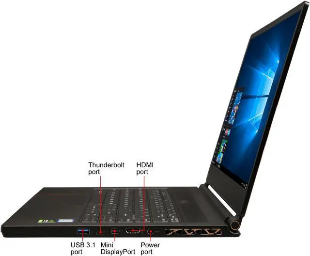 Alt view image 3 of 8 - MSI WS65 8SK-431 Mobile Workstation Intel Core i7 8th Gen 8750H (2.20 GHz) 6-core Processor 32 GB Memory 512 GB SSD NVIDIA Quadro P3200 15.6" Windows 10 Pro 64-Bit
