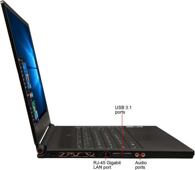 Alt view image 5 of 8 - MSI WS65 8SK-431 Mobile Workstation Intel Core i7 8th Gen 8750H (2.20 GHz) 6-core Processor 32 GB Memory 512 GB SSD NVIDIA Quadro P3200 15.6" Windows 10 Pro 64-Bit