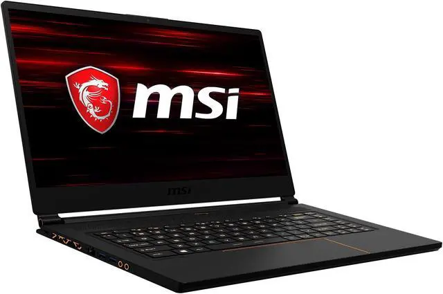 Alt view image 2 of 19 - MSI GS Series - 15.6" GeForce RTX 2070 - Intel Core i7-8750H  - 16GB Memory - 256 GB NVMe SSD - Windows 10 Pro 64-bit - Gaming Laptop - 144 Hz (GS65 Stealth-004 )