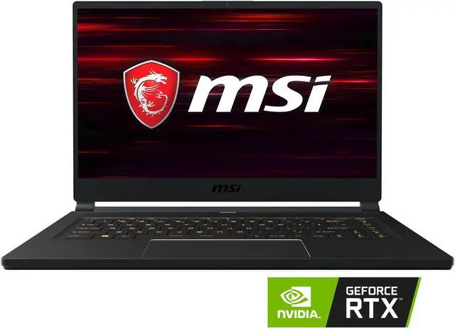 Main image of MSI GS Series - 15.6" GeForce RTX 2070 - Intel Core i7-8750H  - 16GB Memory - 256 GB NVMe SSD - Windows 10 Pro 64-bit - Gaming Laptop - 144 Hz (GS65 Stealth-004 )