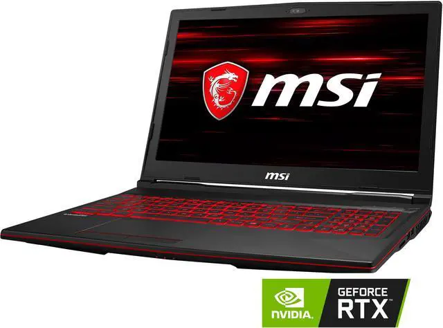 Main image of MSI GL63 8SE-054 15.6" 120 Hz Intel Core i7 8th Gen 8750H (2.20 GHz) NVIDIA GeForce RTX 2060 16 GB Memory 128 GB NVMe SSD 1 TB HDD Windows 10 Home 64-bit Gaming Laptop -- ONLY @ NEWEGG