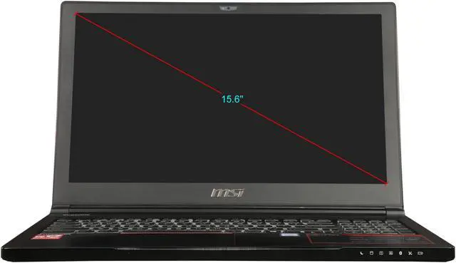 Alt view image 5 of 8 - MSI GS Series - 15.6" GeForce GTX 1060 - Intel Core i7-8750H  - 16GB Memory - 256 GB SSD - Windows 10 Home - Gaming Laptop - 60 Hz IPS (GS63 STEALTH-010 )