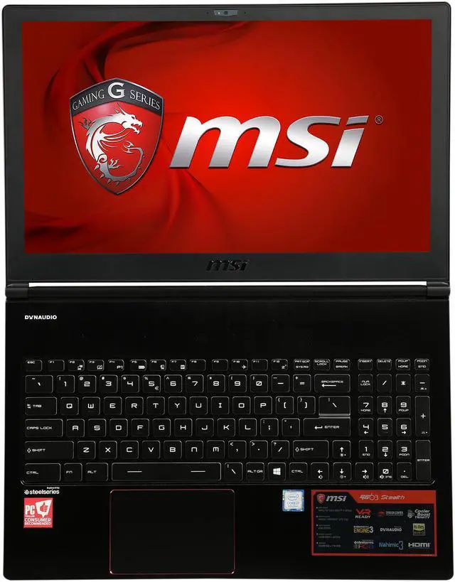 Alt view image 6 of 8 - MSI GS Series - 15.6" GeForce GTX 1060 - Intel Core i7-8750H  - 16GB Memory - 256 GB SSD - Windows 10 Home - Gaming Laptop - 60 Hz IPS (GS63 STEALTH-010 )