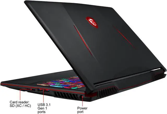 Alt view image 19 of 20 - MSI GL Series GL63 8SEK-684 15.6" 120 Hz Intel Core i7 8th Gen 8750H (2.20 GHz) NVIDIA GeForce RTX 2060 16 GB Memory 512 GB NVMe SSD Windows 10 Home 64-bit Gaming Laptop -- ONLY @ NEWEGG
