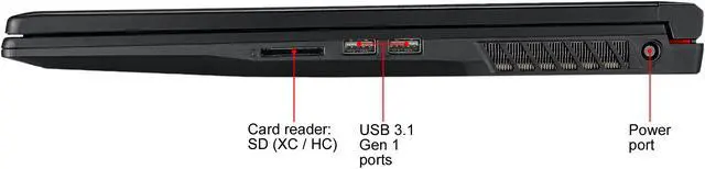Alt view image 19 of 19 - MSI GE Series - 17.3" FHD 120 Hz - Intel Core i7-8750H - GeForce GTX 1060 - 16GB Memory DDR4 2666 - 256GB NVMe SSD - Windows 10 Home 64-bit ()