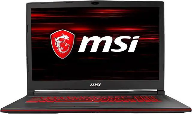 Alt view image 2 of 19 - MSI GL Series - 17.3" GeForce GTX 1050 Ti - Intel Core i7-9750H  - 8GB Memory - 256 GB NVMe SSD - Windows 10 Home 64-bit - Gaming Laptop - 60 Hz (GL73 9RCX-029 )
