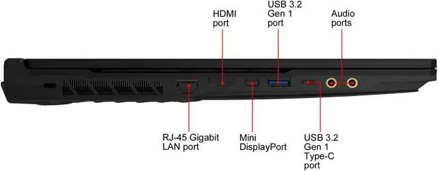 Alt view image 18 of 19 - MSI GL Series - 15.6" GeForce GTX 1660 Ti - Intel Core i7-9750H  - 8GB Memory - 512 GB NVMe SSD - Windows 10 Home 64-bit - Gaming Laptop - (GL65 9SDK-034 )