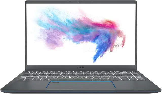 Alt view image 2 of 20 - MSI Laptop Intel Core i7-10710U 16GB Memory 1 TB NVMe SSD NVIDIA GeForce GTX 1650 Max-Q 14.0" Non-Touch Screen Windows 10 Pro 64-bit Prestige 14 A10SC-021