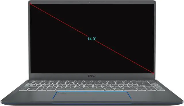 Alt view image 3 of 20 - MSI Laptop Intel Core i7-10710U 16GB Memory 1 TB NVMe SSD NVIDIA GeForce GTX 1650 Max-Q 14.0" Non-Touch Screen Windows 10 Pro 64-bit Prestige 14 A10SC-021