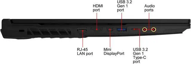 Alt view image 8 of 9 - MSI GL Series GL65 9SE-055CA 15.6" 120 Hz IPS Intel Core i7 9th Gen 9750H (2.60 GHz) NVIDIA GeForce RTX 2060 16 GB Memory 512 GB NVMe SSD Windows 10 Home 64-bit Gaming Laptop