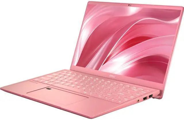Alt view image 2 of 20 - MSI Laptop Prestige 14 A10SC-091 Intel Core i7 10th Gen 10710U (1.10 GHz) 16 GB Memory 512 GB NVMe SSD NVIDIA GeForce GTX 1650 Max-Q 14.0" Windows 10 Pro 64-bit (Limited Edition w/ Pink Carry Bag, Mouse, Rubber Lucky Keychain)